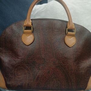 Elegant Brown and Tan Satchel